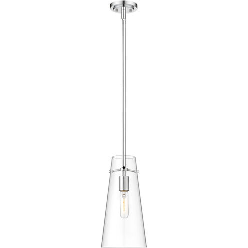 Kira 1 Light 6.5 inch Chrome Pendant Ceiling Light