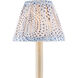 Lenore Blue/Ivory Tapered Chandelier Shade