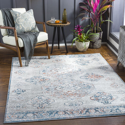 Enfield 84 X 63 inch Teal Rug in 5 x 8, Rectangle