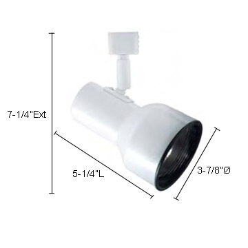 Classic 1 Light 120V Black Track Lighting Ceiling Light