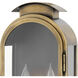 Heritage Rowley LED 18 inch Light Antique Brass Outdoor Wall Mount Lantern, Medium