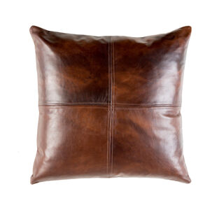 Wind 20 X 20 inch Dark Brown Pillow Cover, Square