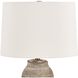Tonachio 25.25 inch 150 watt Light Gray Wash and Brass Table Lamp Portable Light