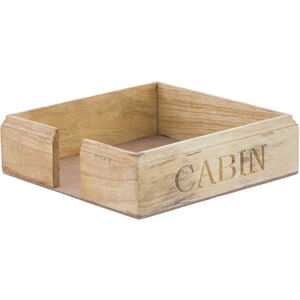 Cabin Brown with Natural Napkin Holder