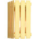 Greenwich 1 Light 10 inch Satin Brass Outdoor Wall Lantern