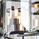 Monaco 6 Light 26 inch Flat Black Pendant Ceiling Light, Urban Classic