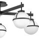 Hollis 5 Light 32 inch Black Indoor Semi-Flush Mount Ceiling Light