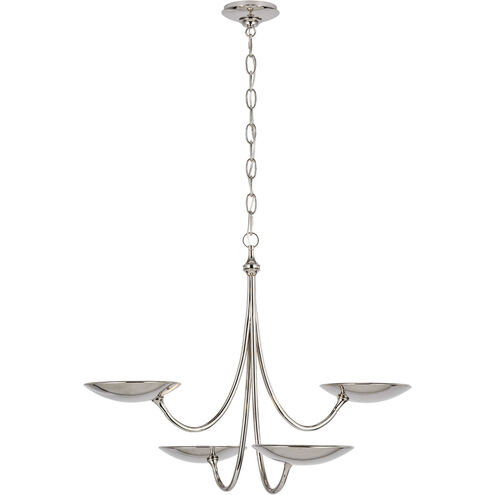 Thomas O'Brien Keria LED 29.75 inch Polished Nickel Chandelier Ceiling Light, Medium