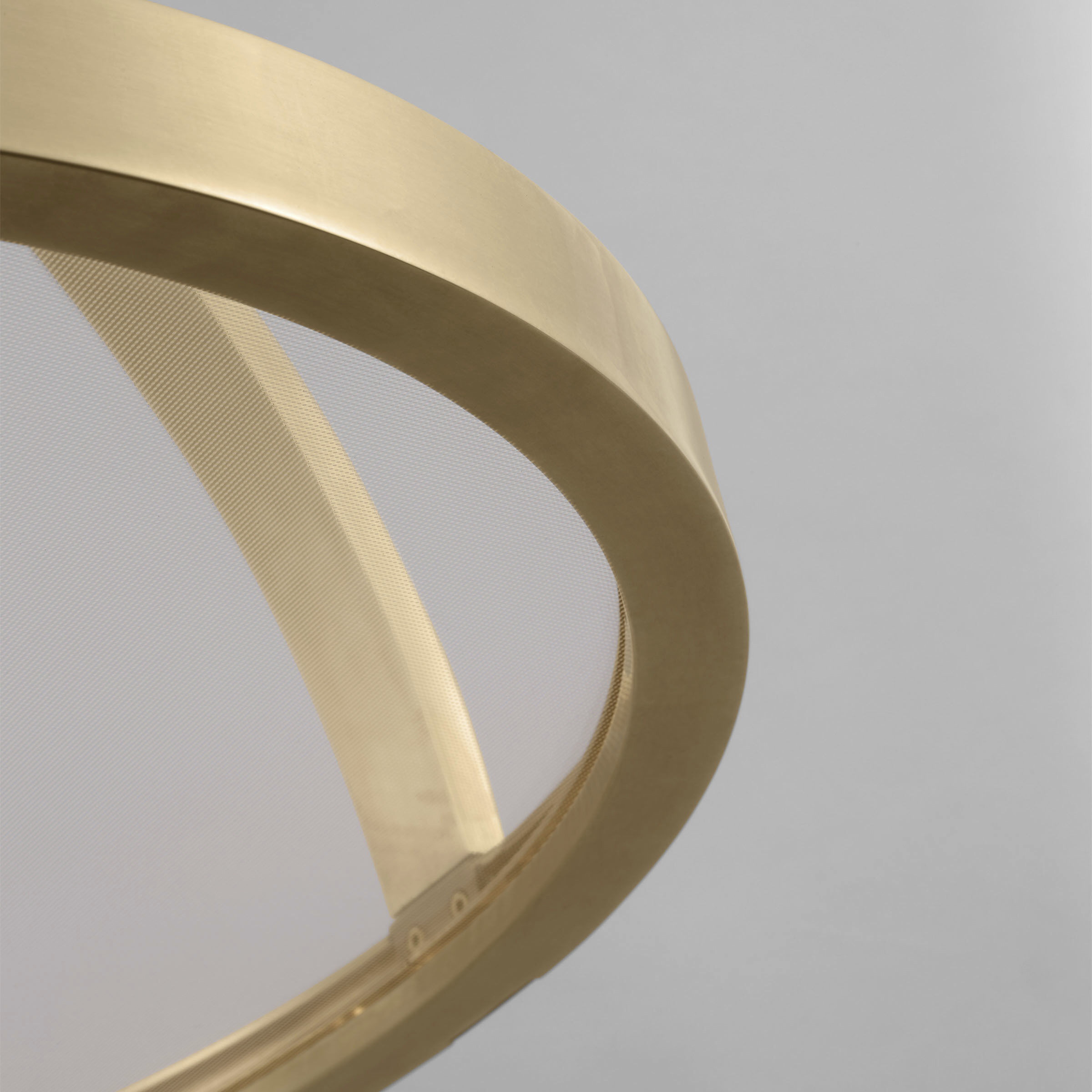 Kelly Wearstler Cerne LED 26 inch Natural Brass Chandelier Ceiling Light