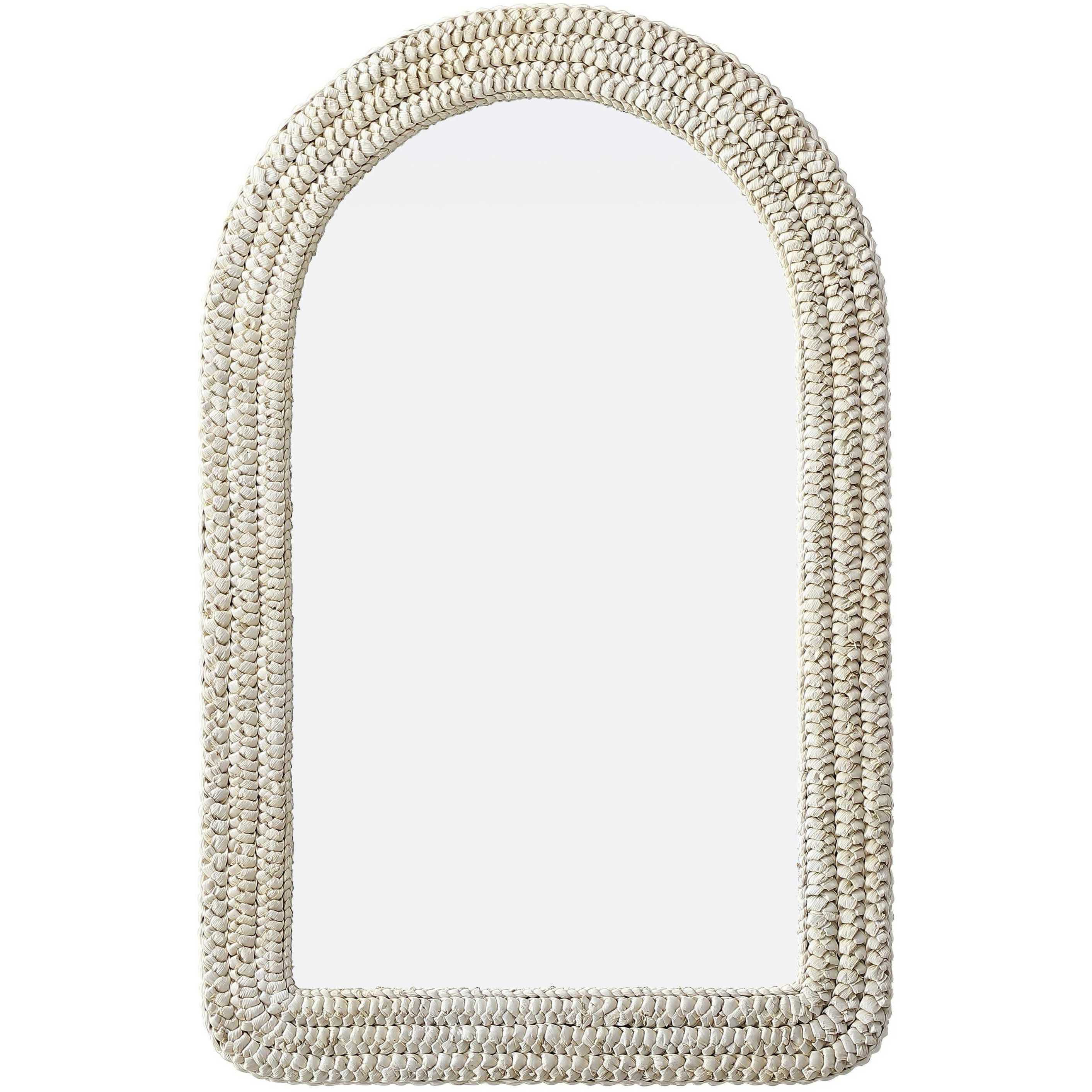Marlowe 42 X 27 inch Linen White Mirror
