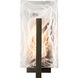 Arc 1 Light 20.8 inch Coastal Dark Smoke Outdoor Wall Sconce