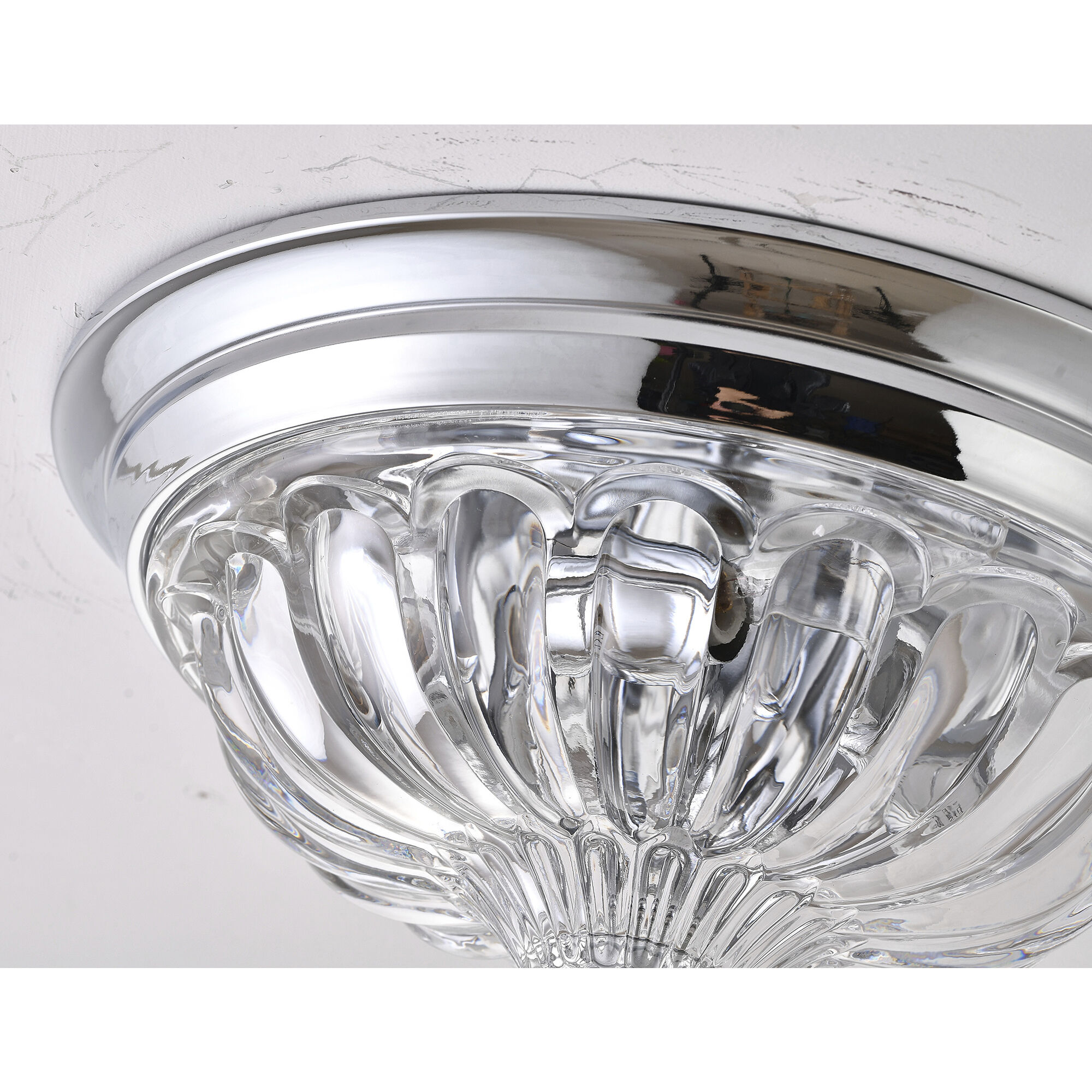 Canada 4 Light 14.56 inch Chrome Flush Mount Ceiling Light