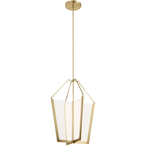 Calters LED 21 inch Champagne Gold Foyer Pendant Ceiling Light