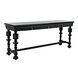 Portuguese 72.5 X 20.5 inch Hand Rubbed Black Console