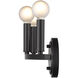 Sawyer 3 Light 18 inch Matte Black Vanity Light Wall Light