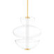 Palermo LED 19 inch Aged Brass Pendant Ceiling Light, Large