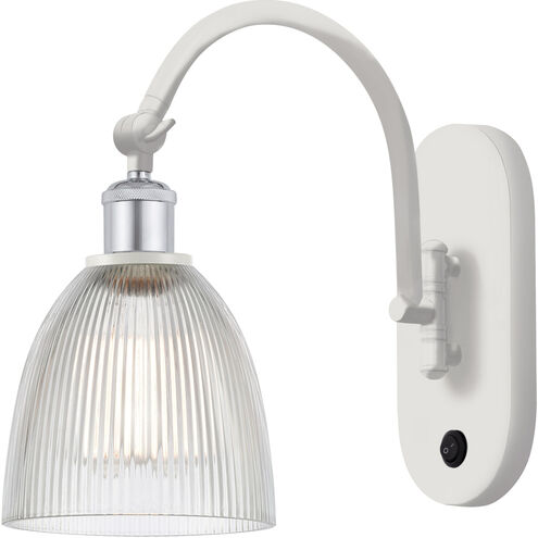 Ballston Castile LED 6 inch White and Polished Chrome Sconce Wall Light