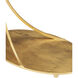 Orla 25 X 19.25 inch Gold Leaf and Natural C Table