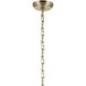 Lulo 4 Light Champagne Bronze Pendant Ceiling Light
