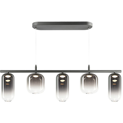 Refrax 5 Light 5.5 inch Matte Black Pendant Ceiling Light