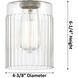 Ballston Hadley 1 Light 5 inch Antique Copper Semi-Flush Mount Ceiling Light in Matte White Glass, Ballston