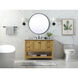 Metropolis 48 X 22 X 34 inch Natural Wood Vanity Sink Set