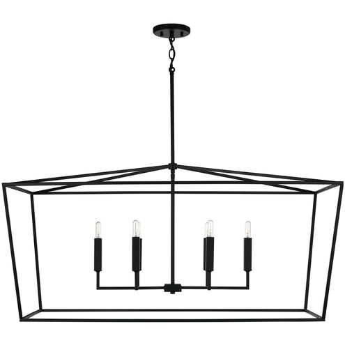Thea 6 Light 42 inch Matte Black Island Ceiling Light