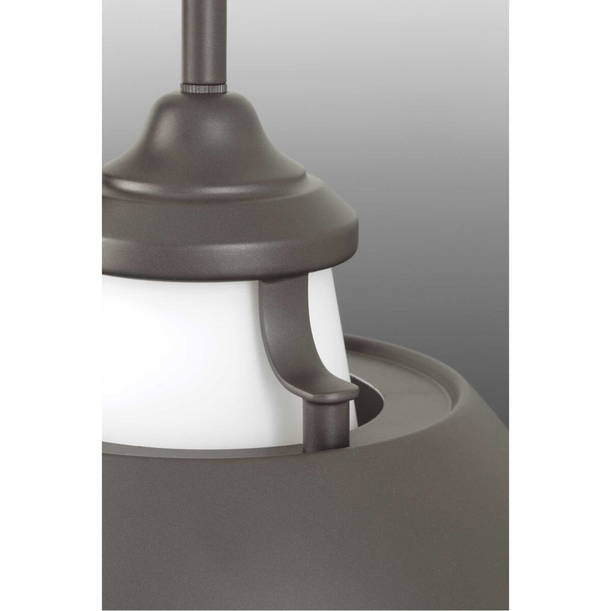 Carbon 1 Light Graphite Pendant Ceiling Light, Design Series