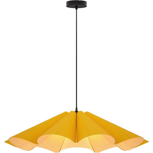 Delfina 31.5 inch Yellow Pendant Ceiling Light in Yellow/Ash, 32 in, WEP Collection