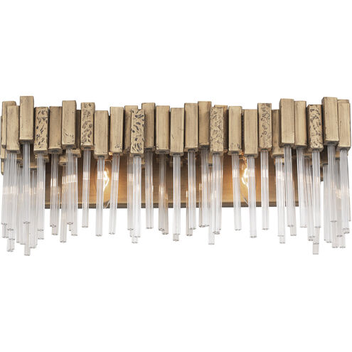 Matrix 2 Light 21 inch Havana Gold Bath Vanity Wall Light