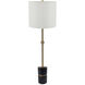 Peraro 34 inch 60.00 watt Black and Gold and White Buffet Lamp Portable Light