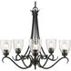 Parrish 27.25 inch 60.00 watt Matte Black Chandelier Ceiling Light