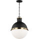 TOB by Thomas O'Brien Hanks LED 13.25 inch Midnight Black Pendant Ceiling Light