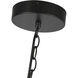 Cleo LED 16 inch Black/Opal Glass Chandelier Ceiling Light