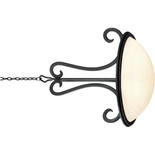 Santa Barbara 3 Light 26 inch Tortoise Shell Pendant Ceiling Light in Ecru Standard Glass