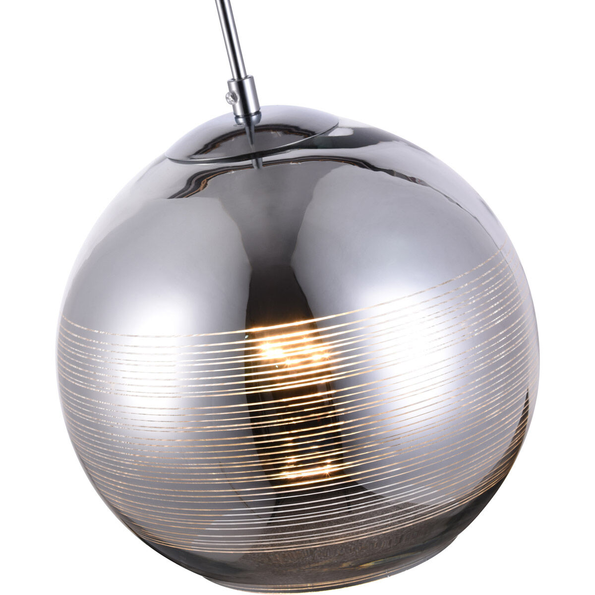 Reflection 1 Light 9.5 inch Chrome Pendant Ceiling Light