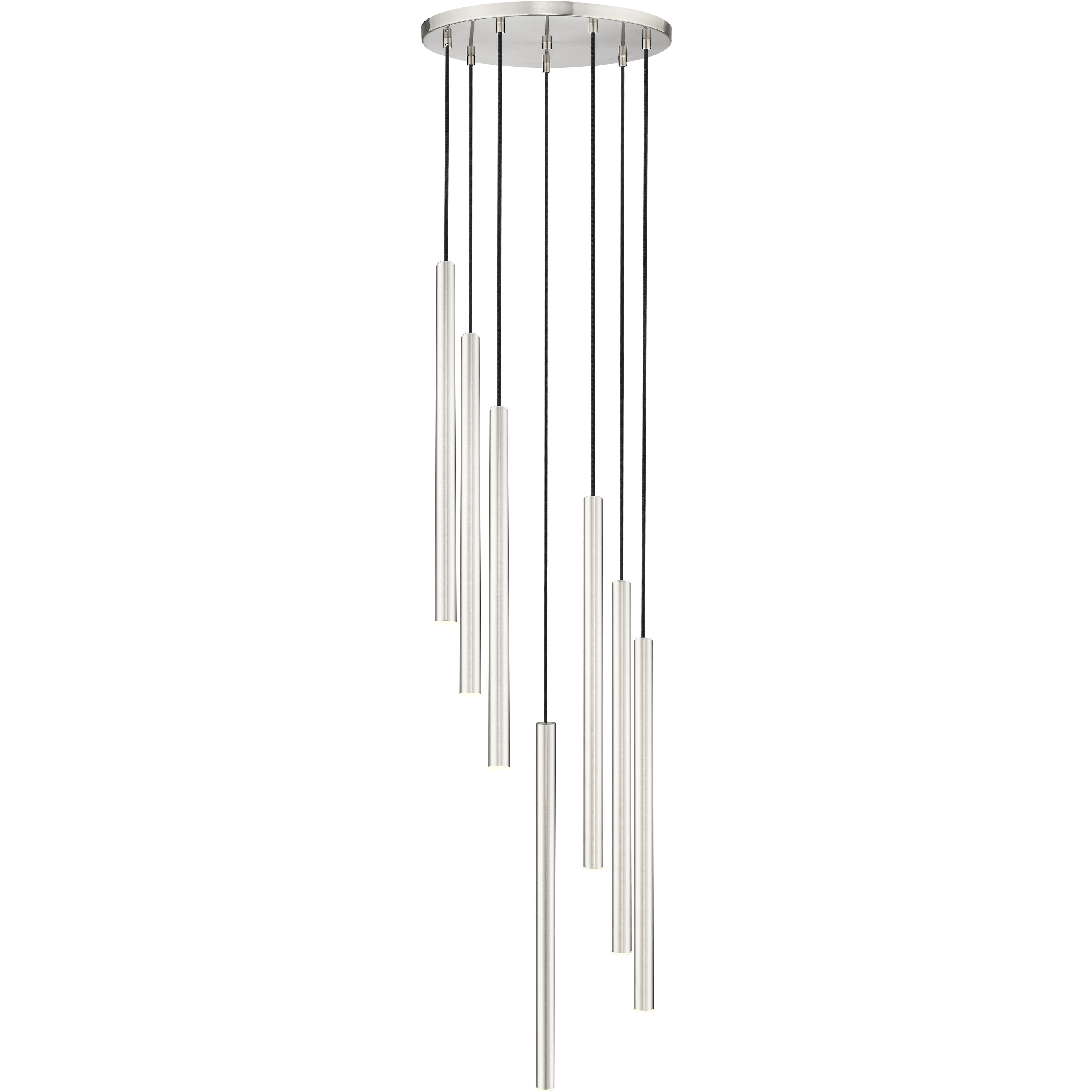 Forest LED 18 inch Brushed Nickel Chandelier Ceiling Light