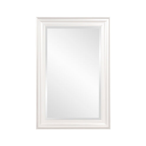 George 36 X 24 inch Glossy White Wall Mirror