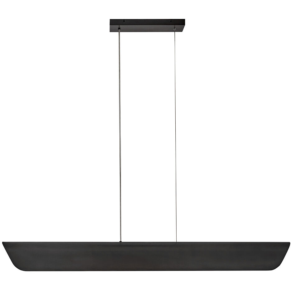 Arco LED 46 inch Black Oxide Chandelier Ceiling Light