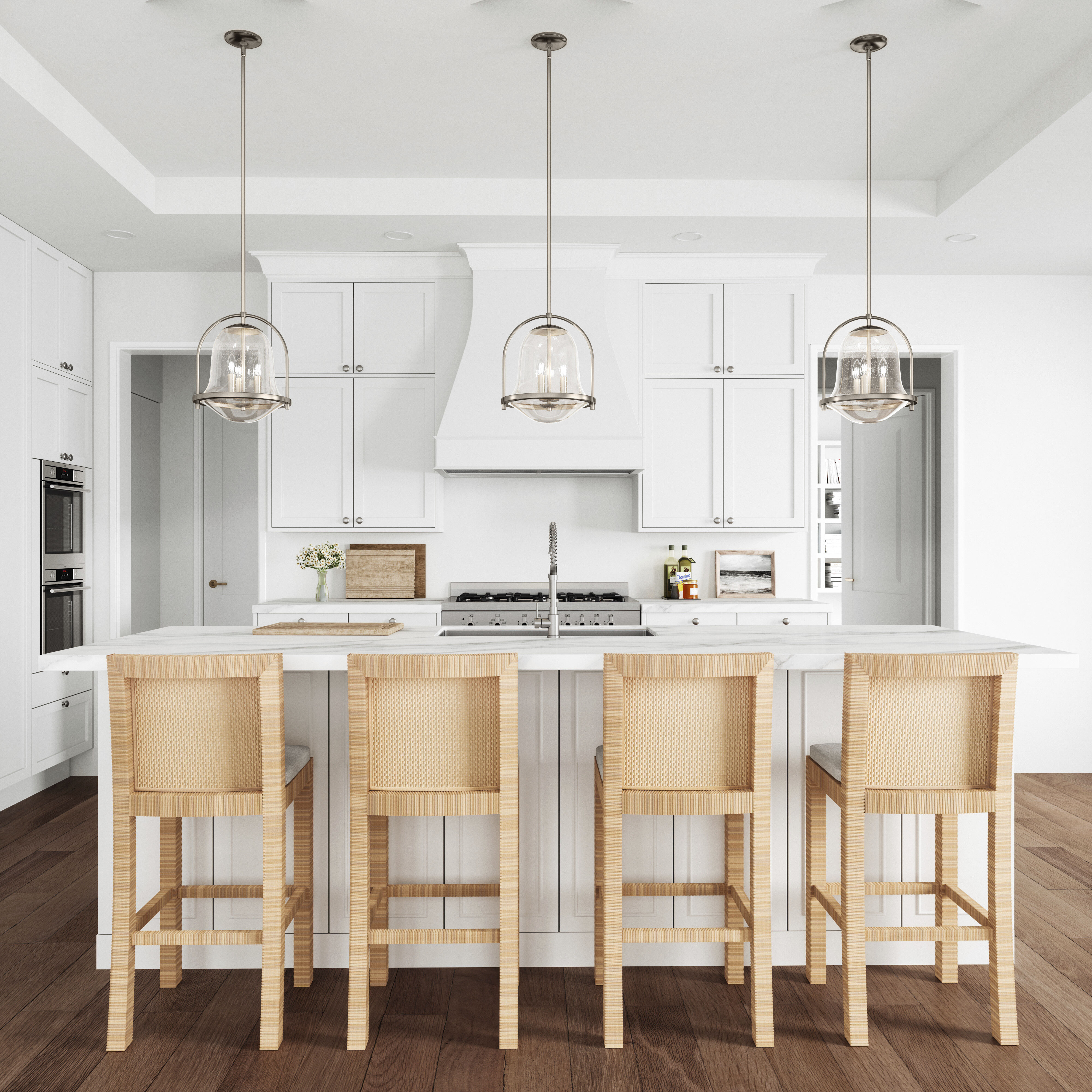 Elk Home Connection 2 Light Pendant in Satin Nickel 67856 2