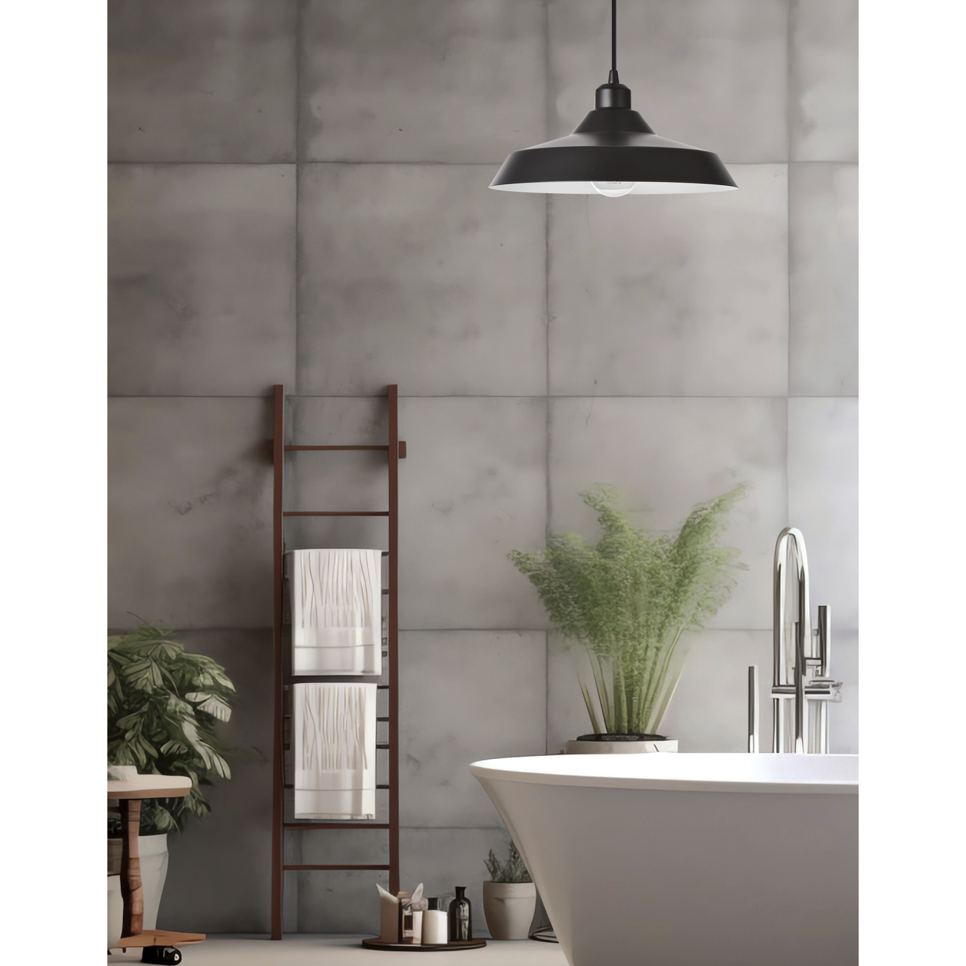 Olya LED 11.75 inch Matte Black Pendant Ceiling Light