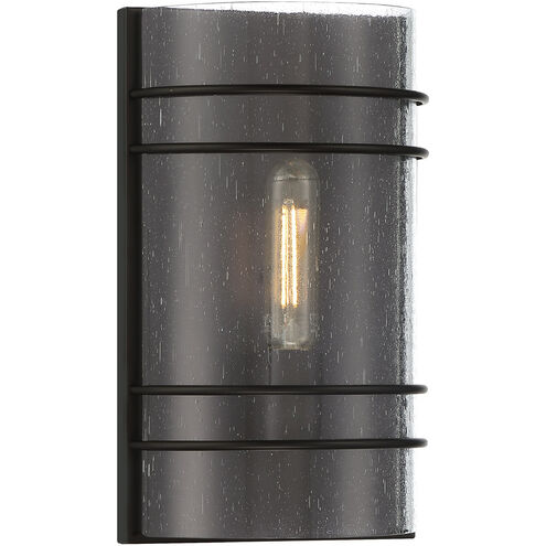 Artemis LED 8 inch Matte Black ADA Wall Sconce Wall Light in Seeded