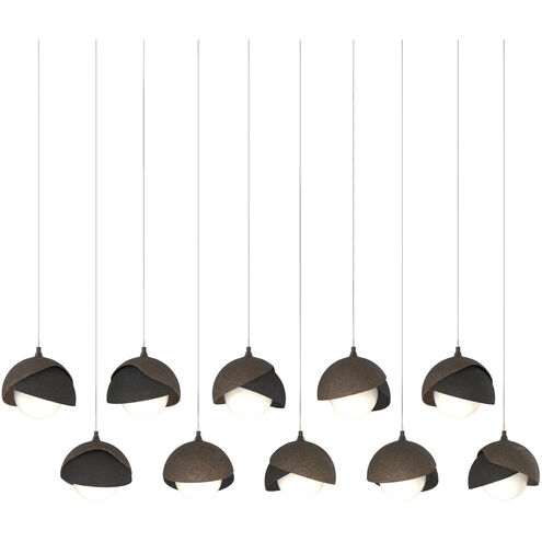 Brooklyn 10 Light 44.5 inch White and Black Pendant Ceiling Light