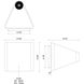 Ellis LED 6.38 inch White Exterior Wall Sconce
