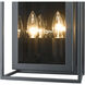 Infinity 2 Light 8 inch Misty Charcoal Wall Sconce Wall Light