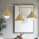 Alora Mood Remy 3 Light 38 inch Brushed Gold Chandelier Ceiling Light