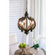 6-Light 6 Light 18 inch Natural Chandelier Ceiling Light
