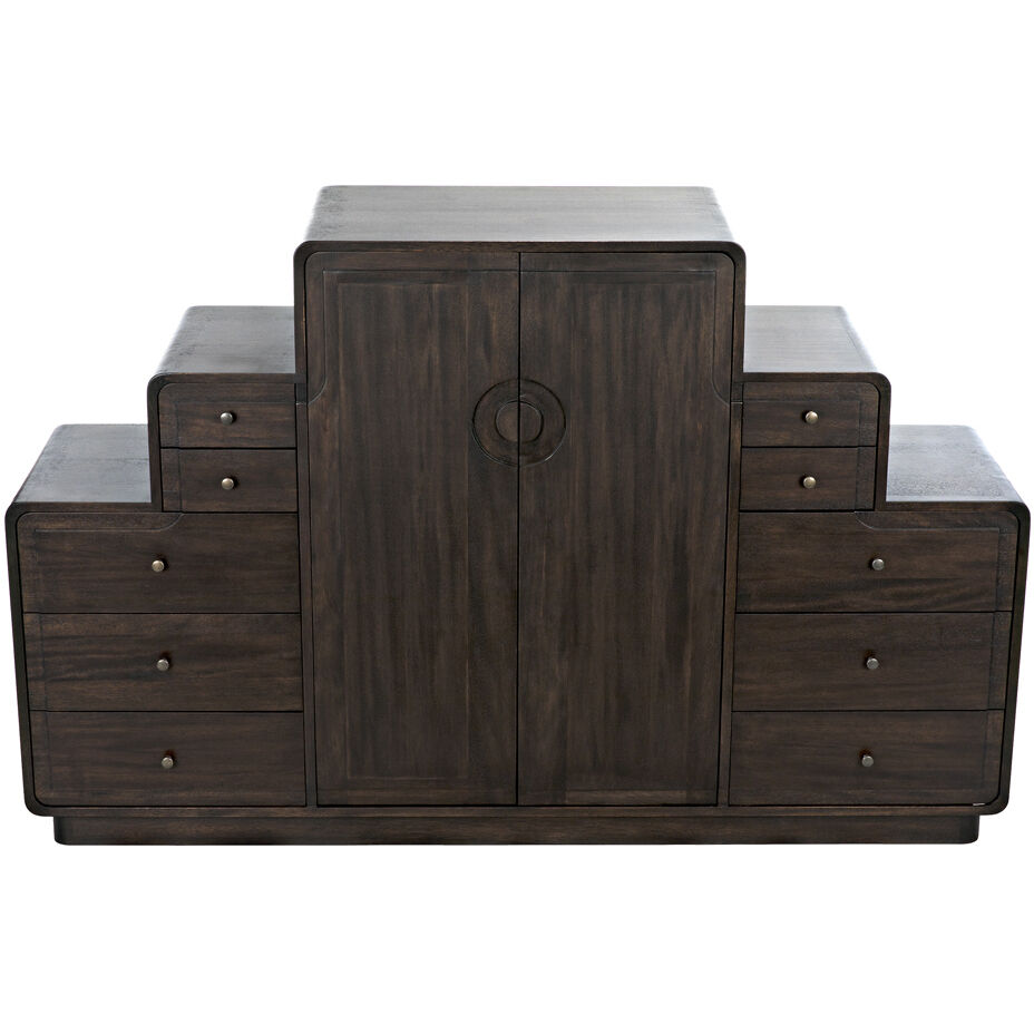 Nova 77.5 X 21 inch Ebony Walnut Sideboard