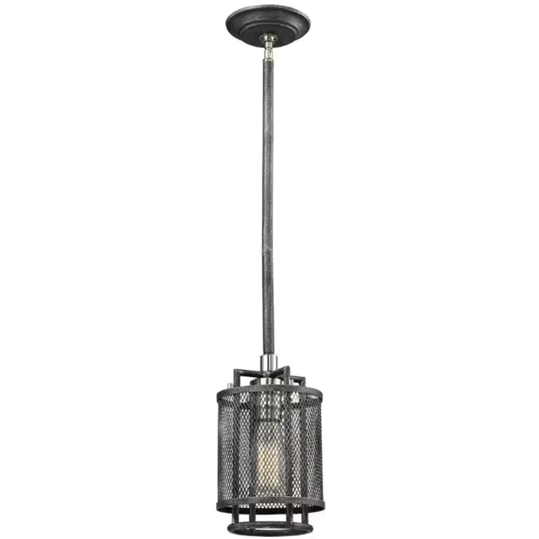 Perth 1 Light 5.87 inch Black Pendant Ceiling Light