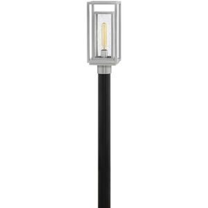 Coastal Elements Republic LED 17 inch Satin Nickel Outdoor Post Mount Lantern, Estate Series